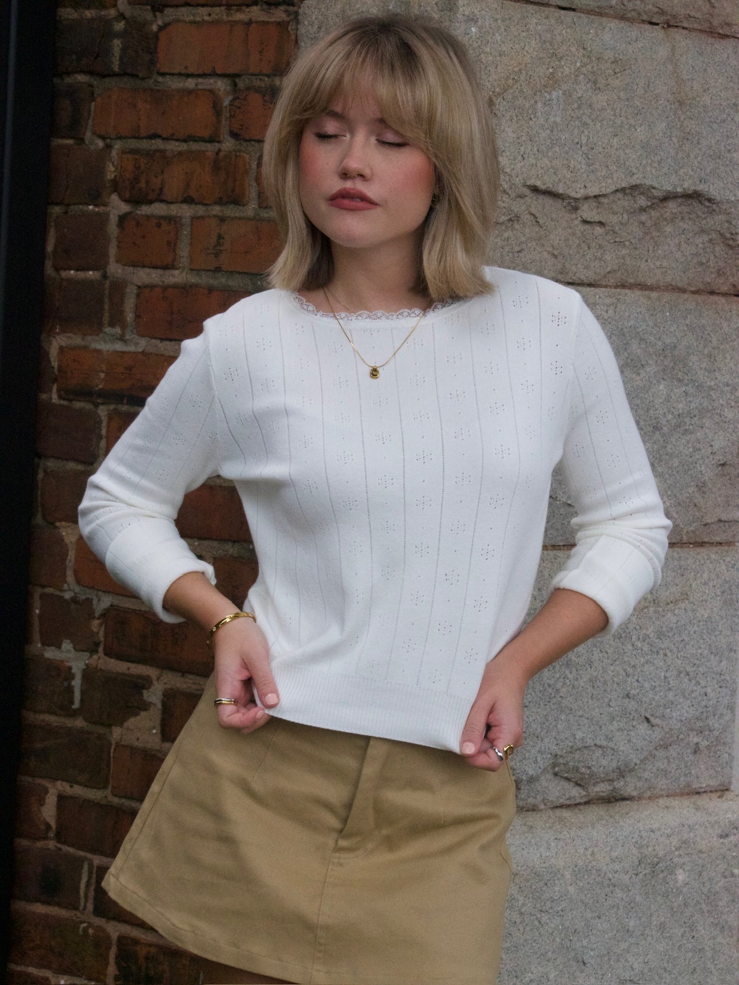 Selah White Long Sleeve