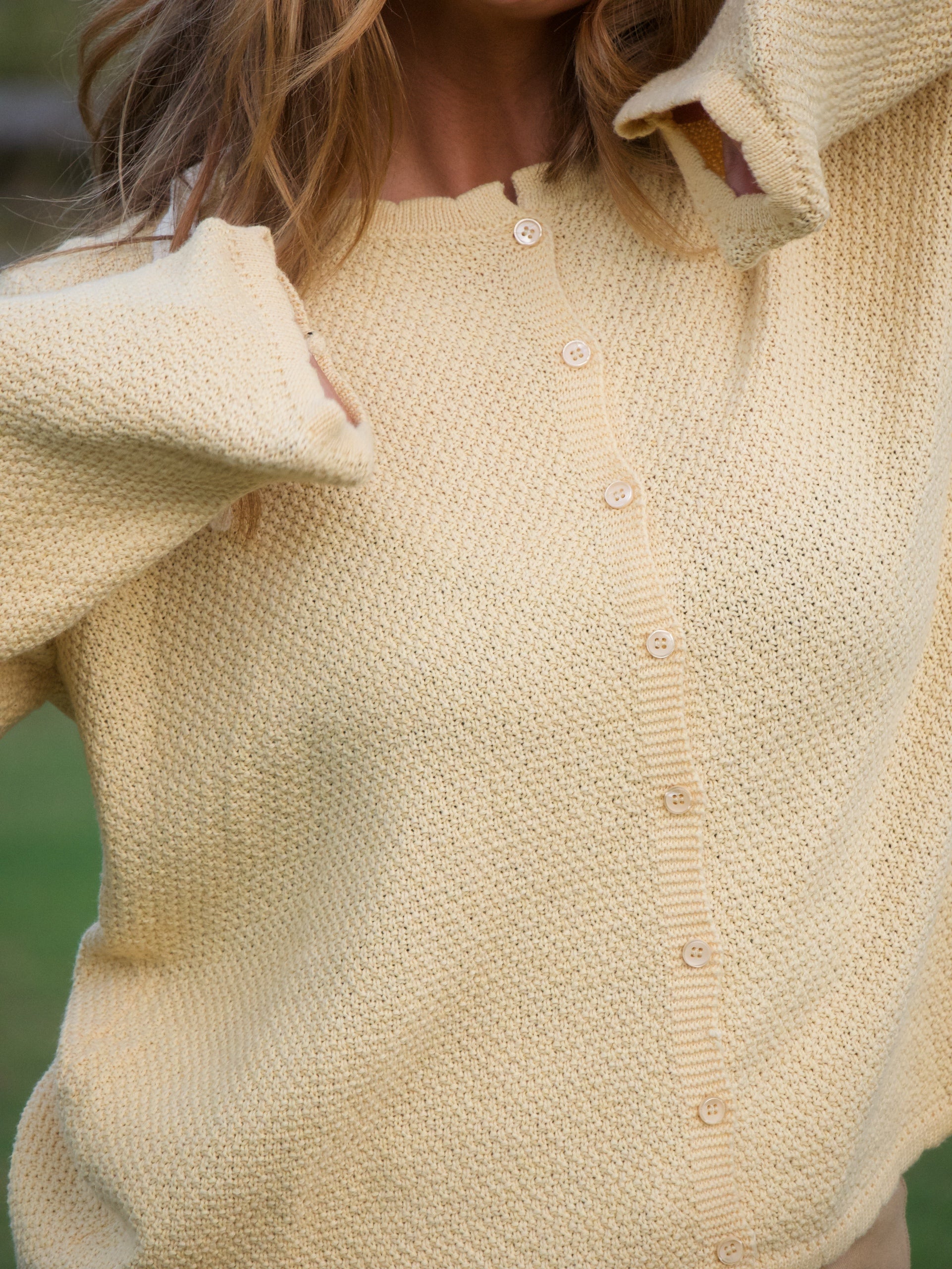 Mustard Cotton Cardi