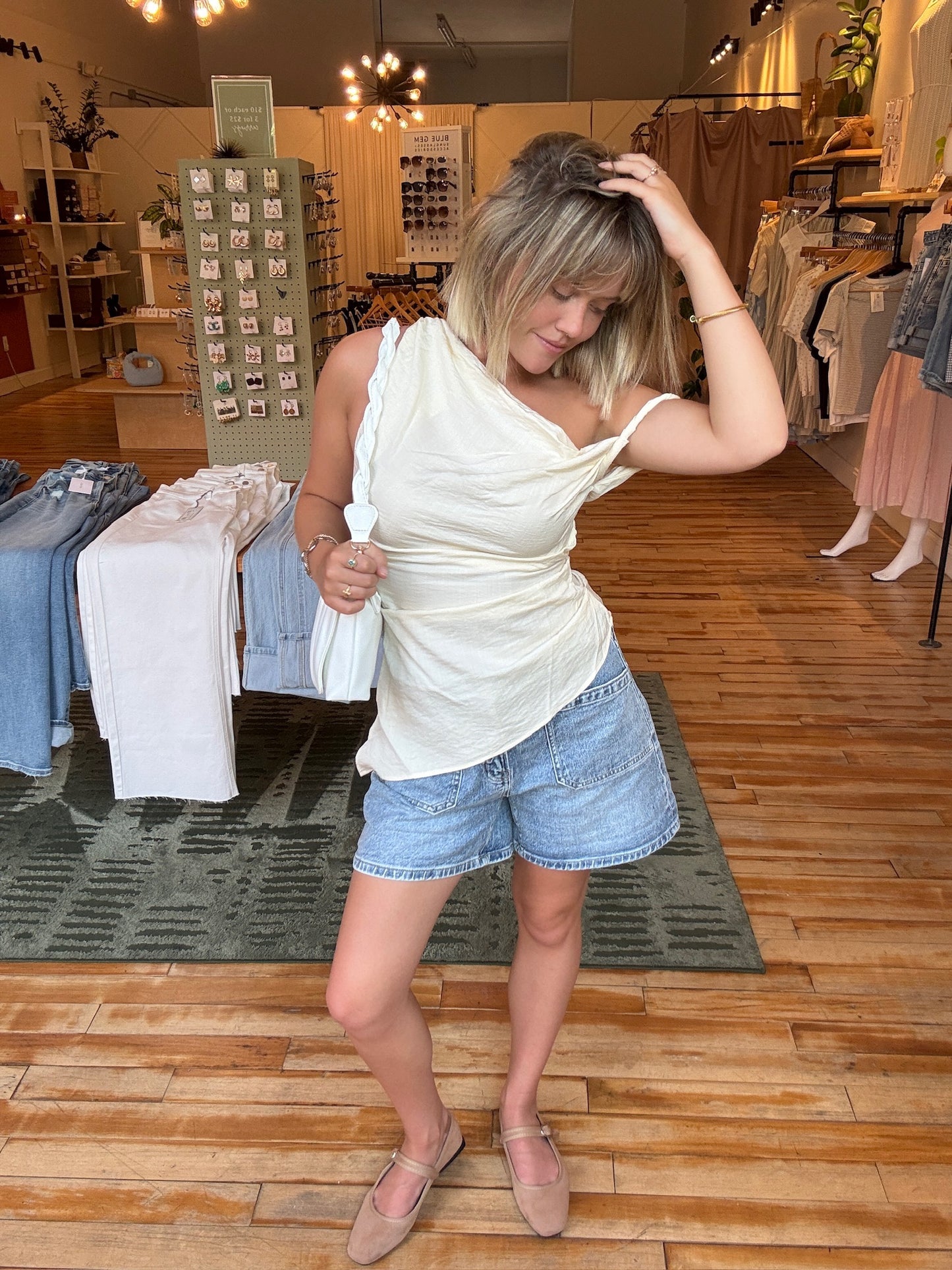 Hallie Drape Blouse