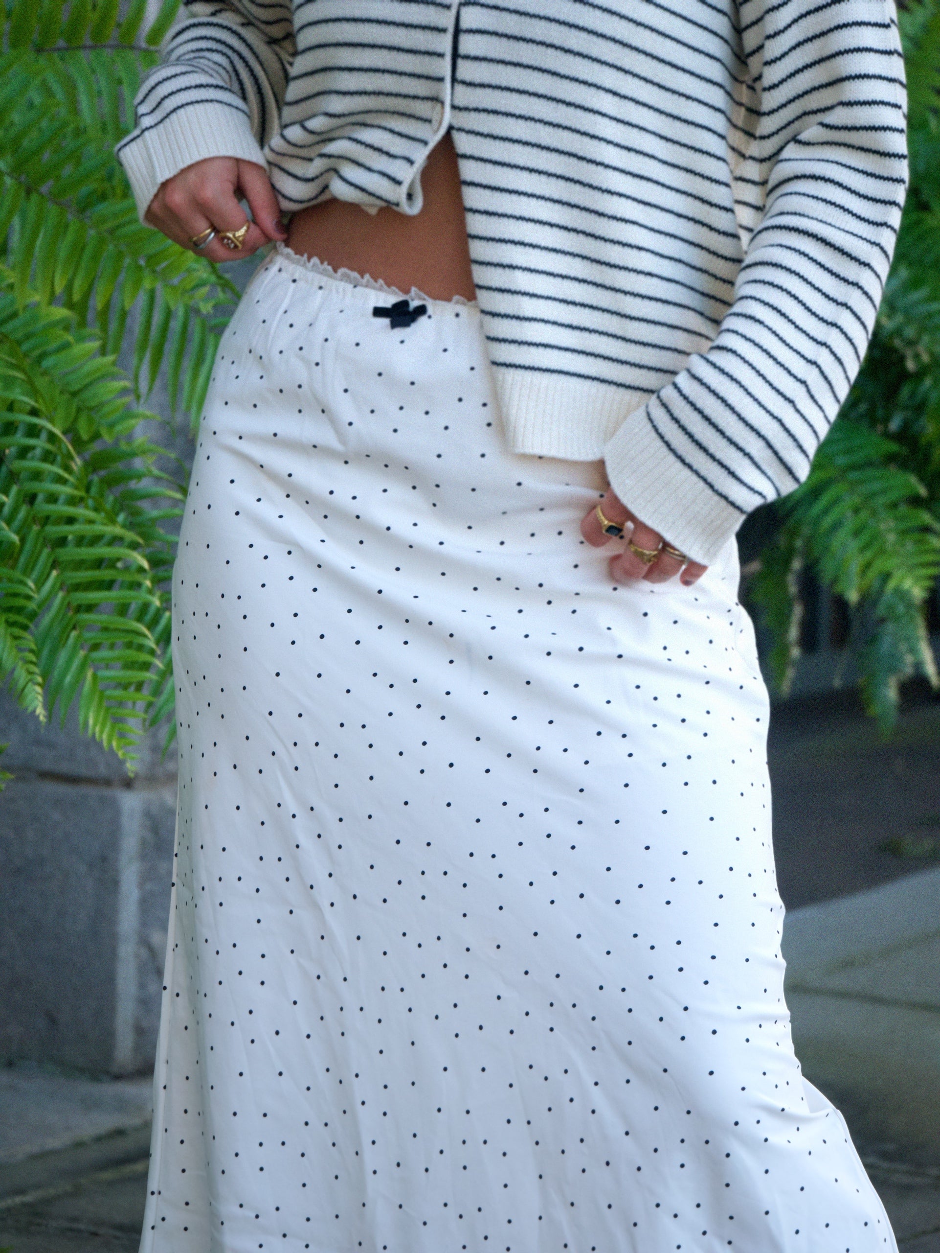 Polka dot skirt
