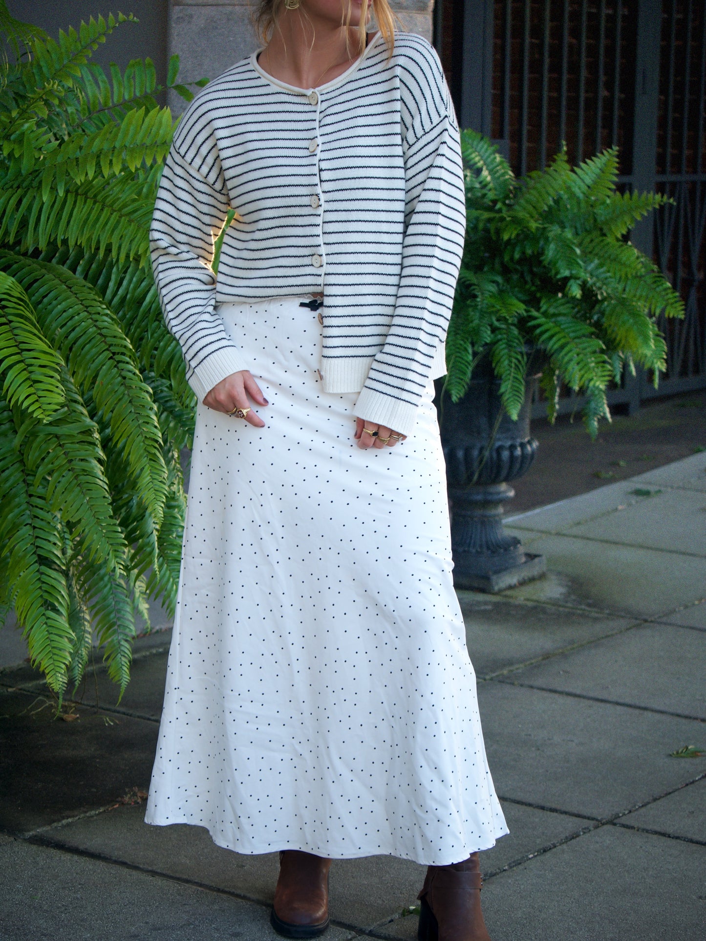 Polka dot skirt