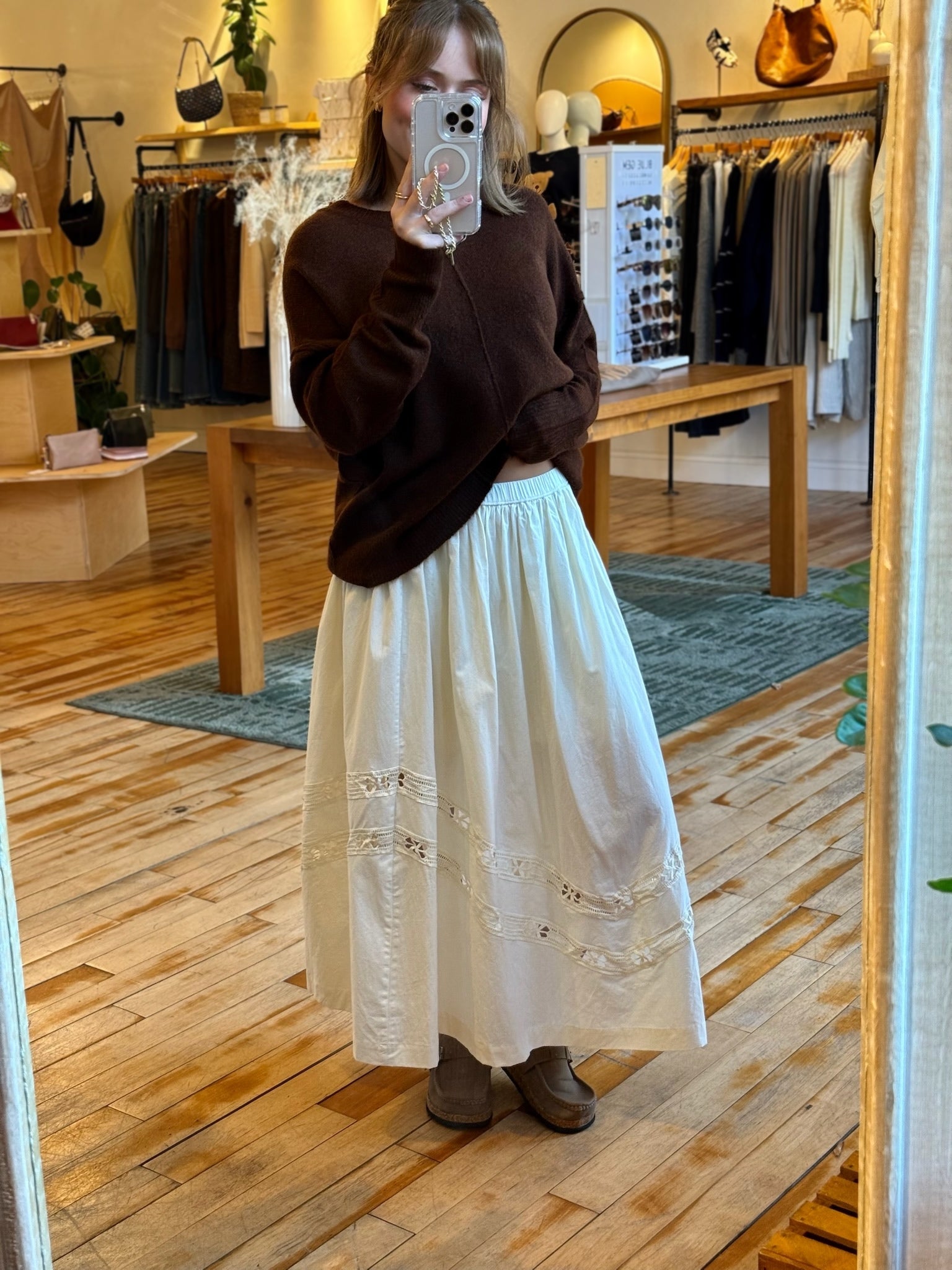 Stella Cream Skirt