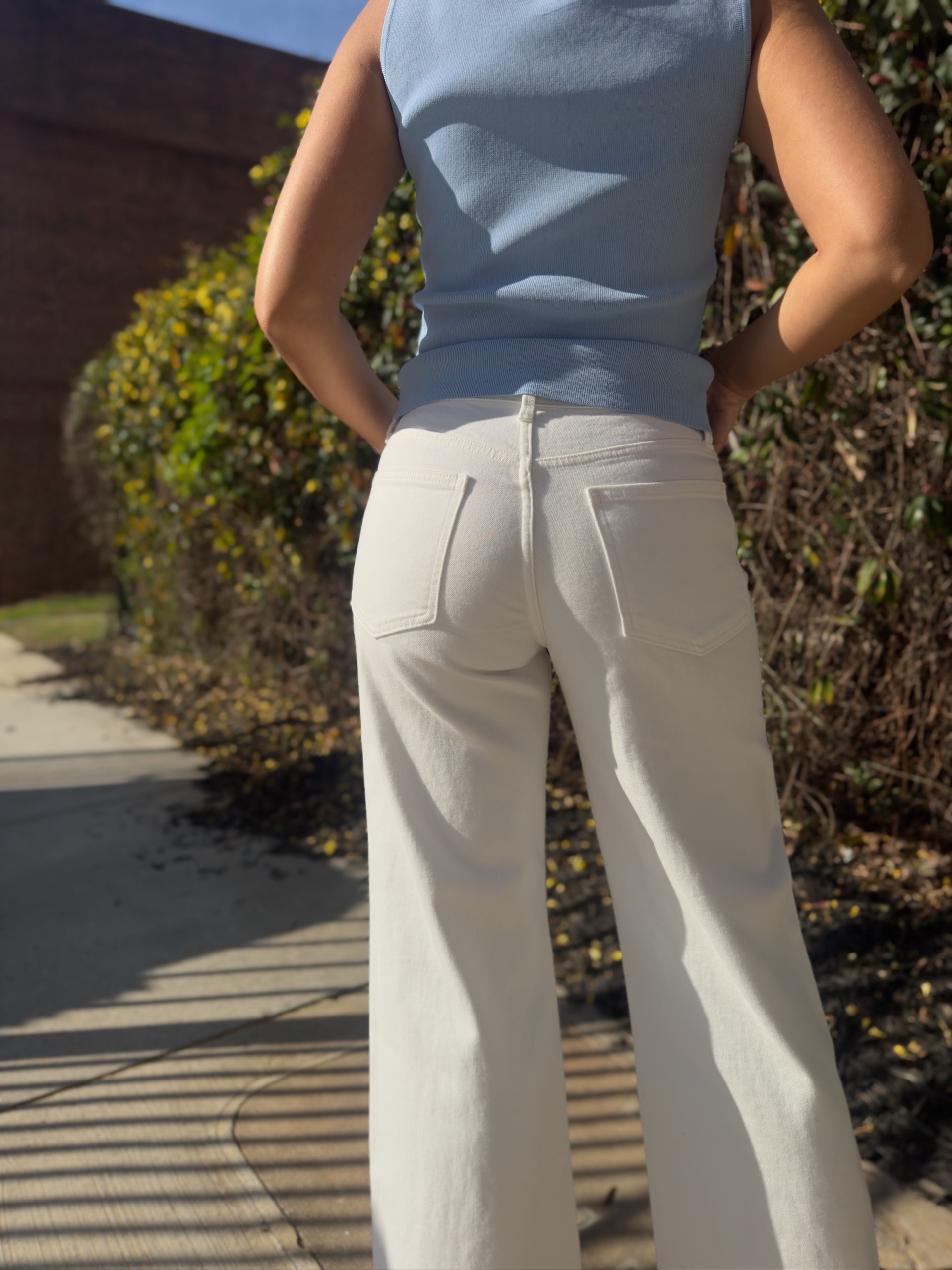 Collectique USA White High Rise Denim Pants Collectique 0