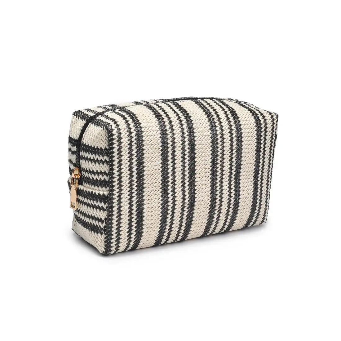 Collectique ZELLA STRIPED COSMETIC POUCH Bags Collectique Default Title