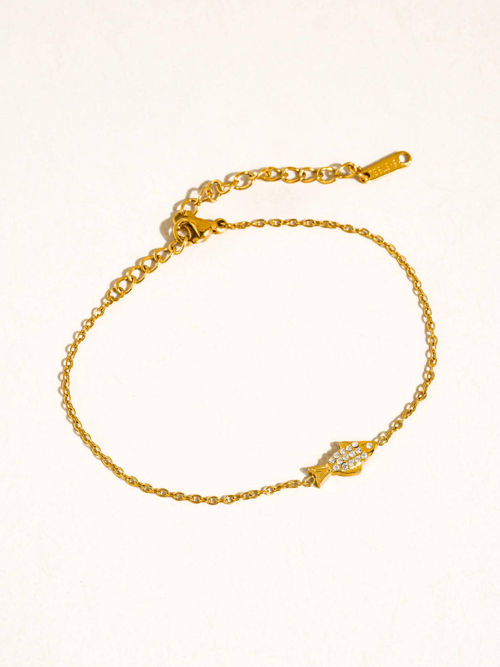 Quincee 18K Gold Non-Tarnish Summer Ocean CZ Bracelet