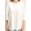 Oversized Crew Neck Top