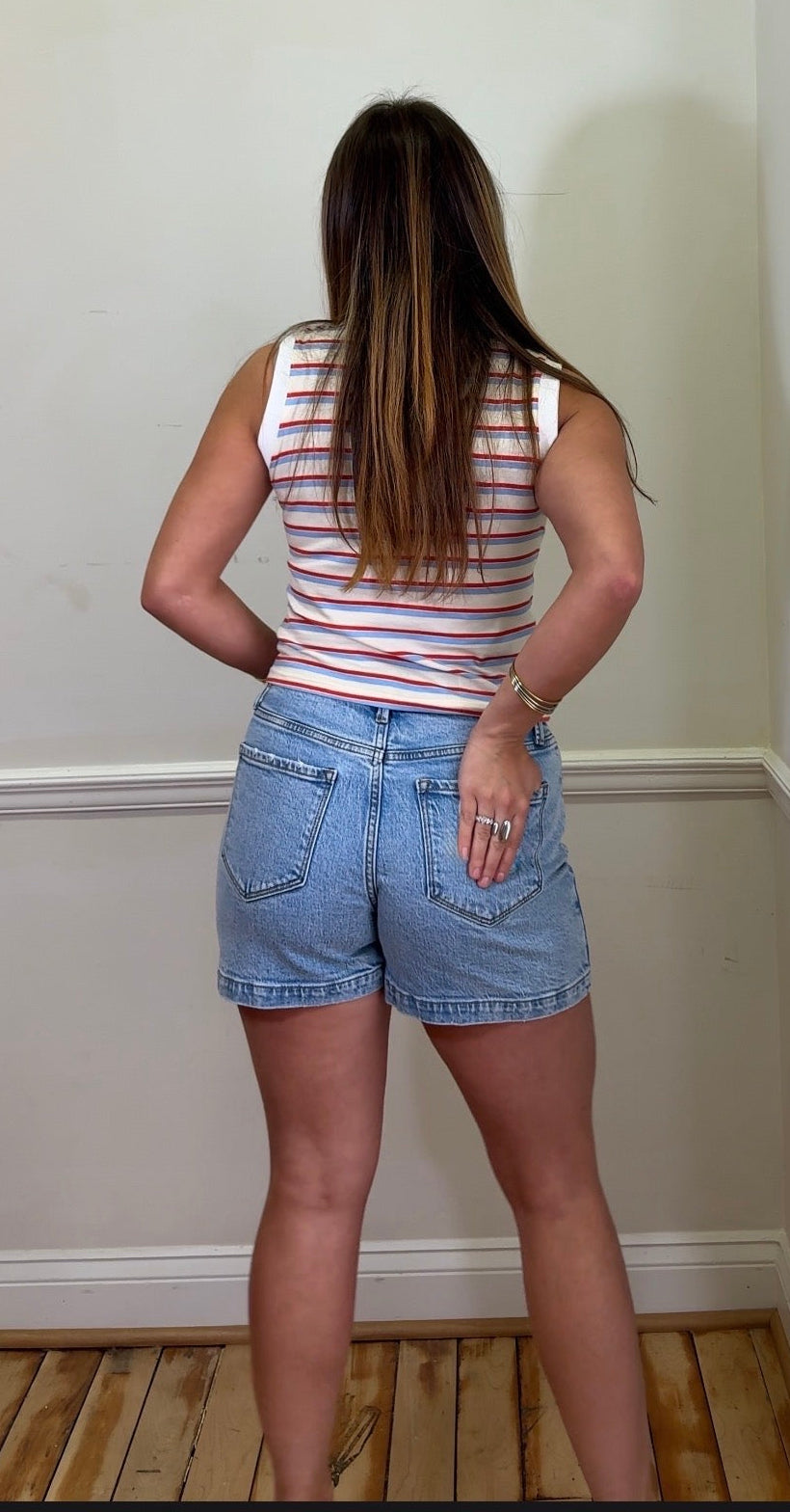 DENIM SKORT