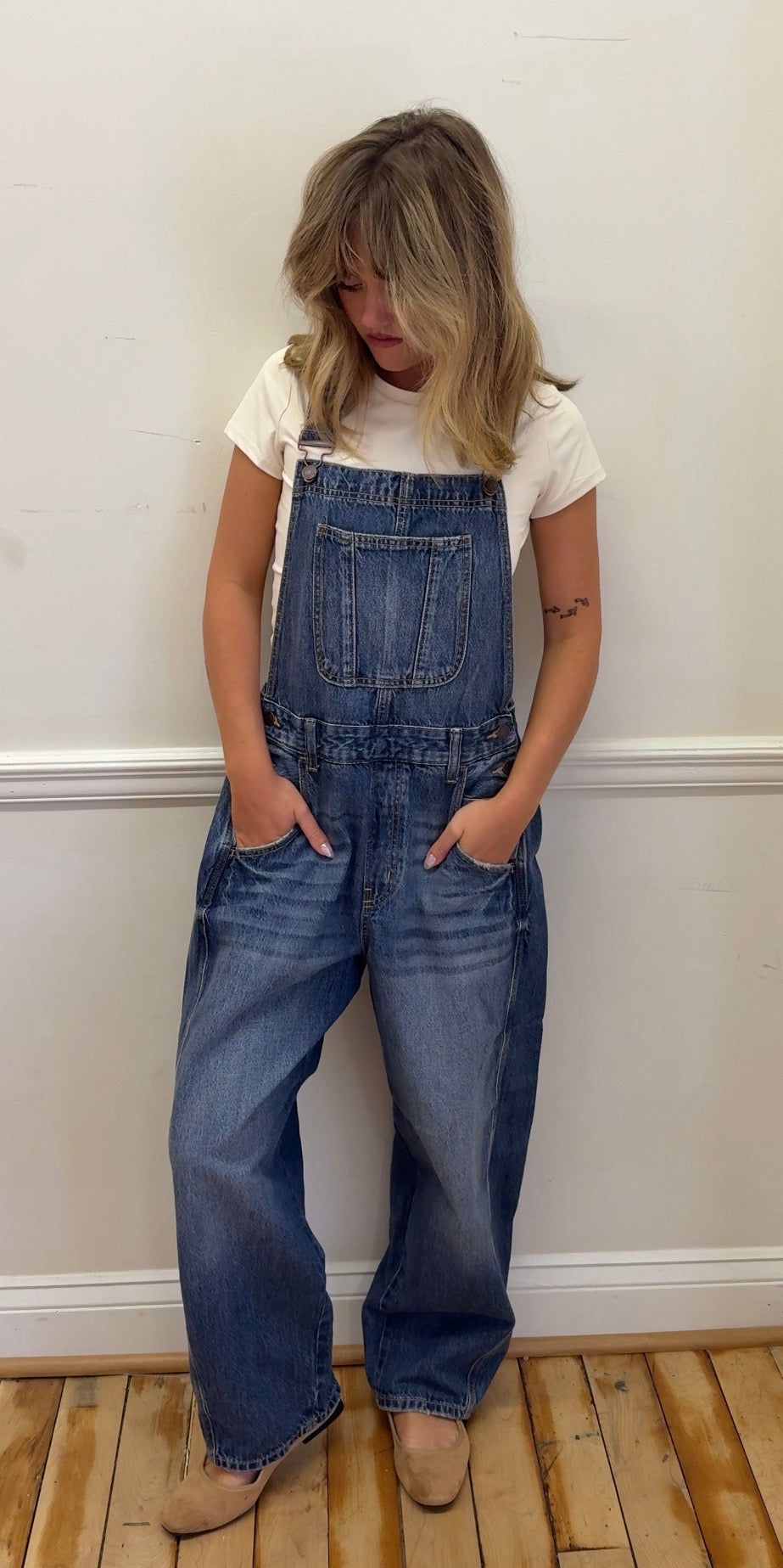 Mid-Waisted Barrel Overall