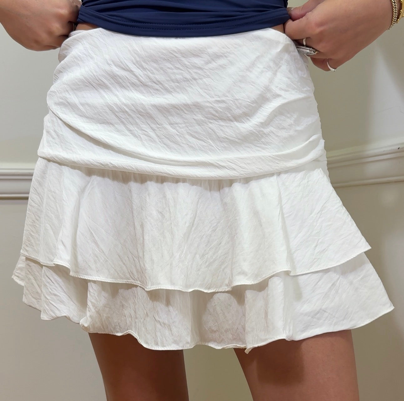 Drop Waist Mini Skirt