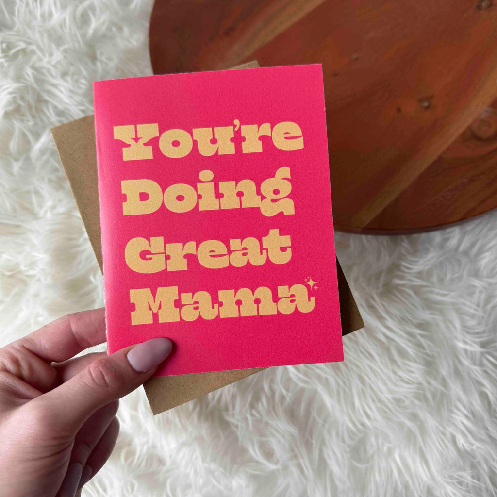 Collectique "You're Doing Great Mama" Greeting Card Big Moods Default Title Collectique Default Title Big Moods "You're Doing Great Mama" Greeting Card