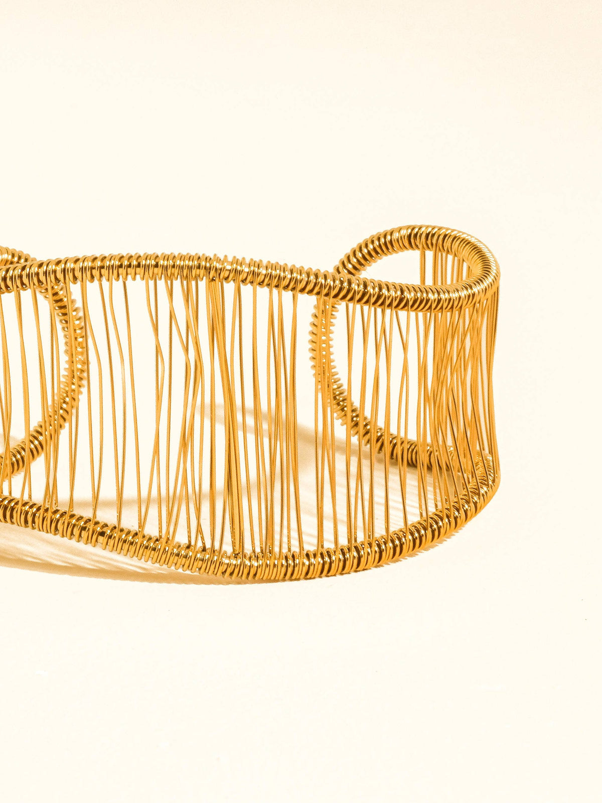 Chantôme 18K Gold Non-Tarnish Woven Cuff Bracelet