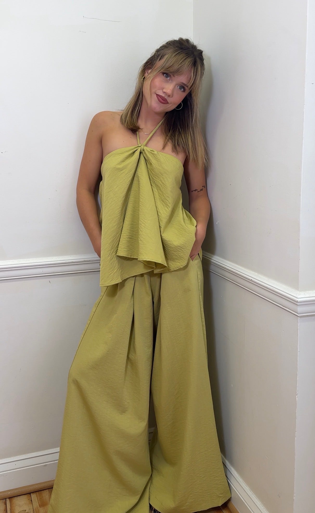 Melon halter top
