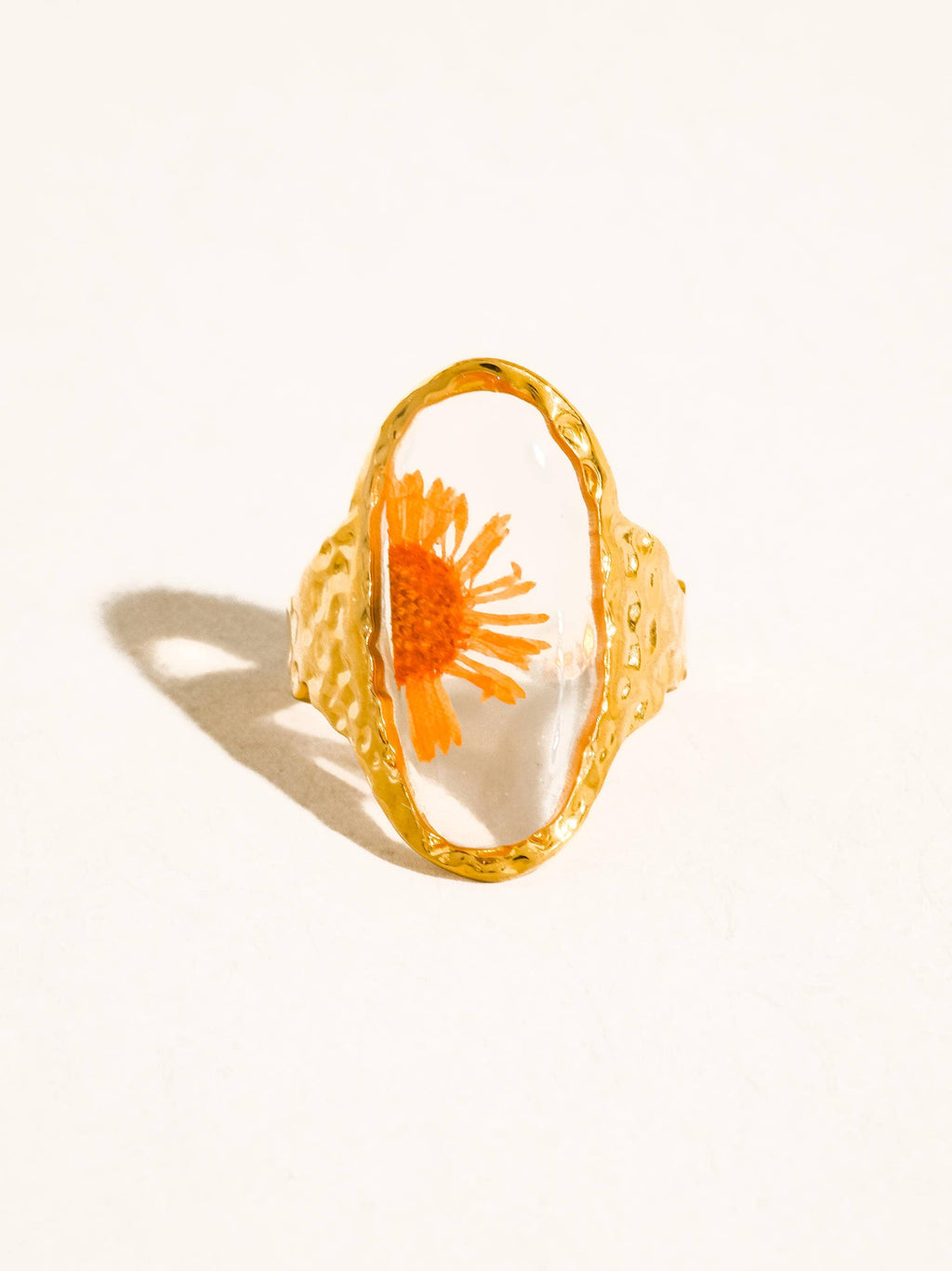 Mesa 18K Gold Non-Tarnish Sunflower Statement Ring