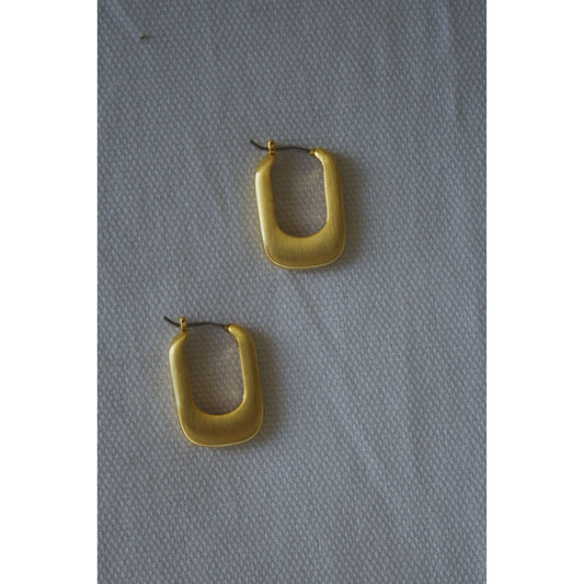Gold Dipped Carabiner Earrings