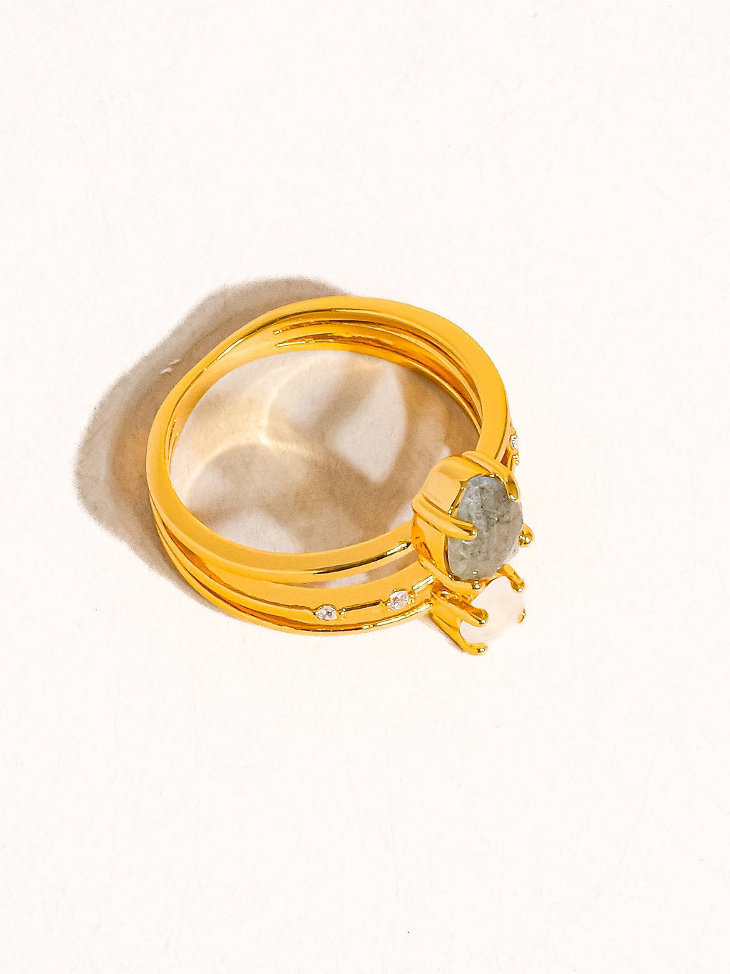 18K Gold Multi Stone  Ring