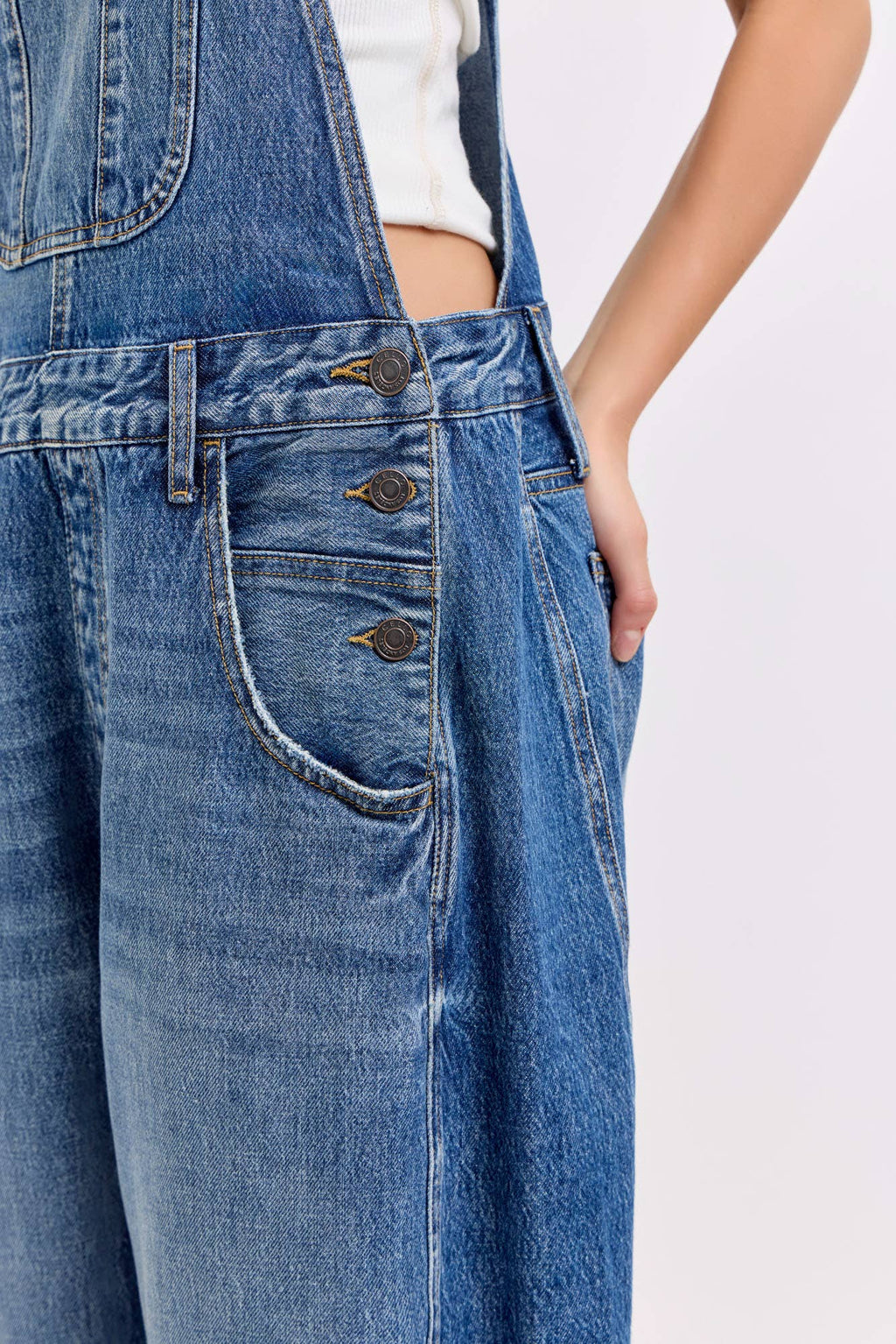 Mid-Waisted Barrel Overall