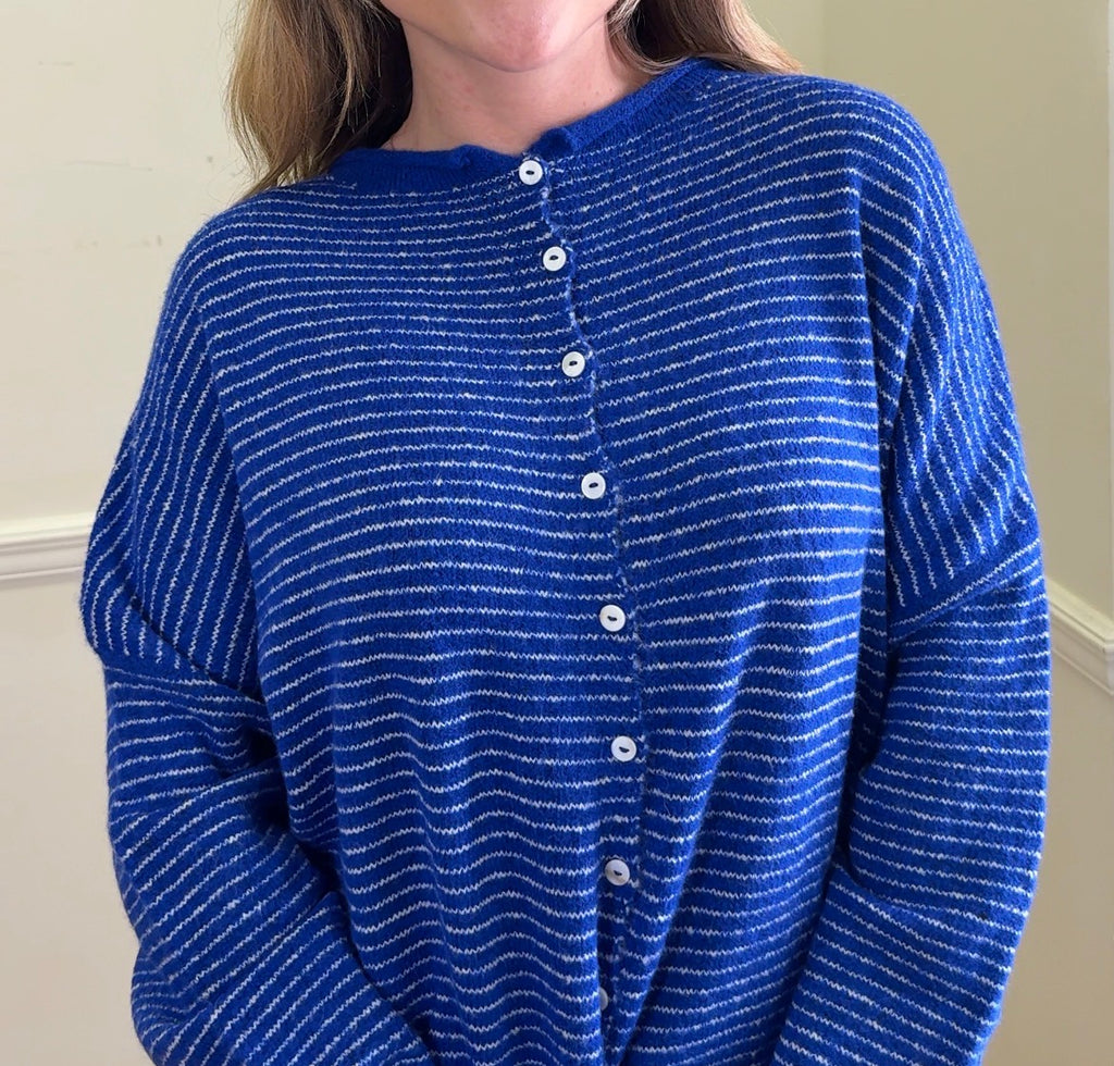 Piper Cardigan - Pin Striped