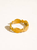 Livia 18K Gold Non-Tarnish Fish Wrap Open Ring
