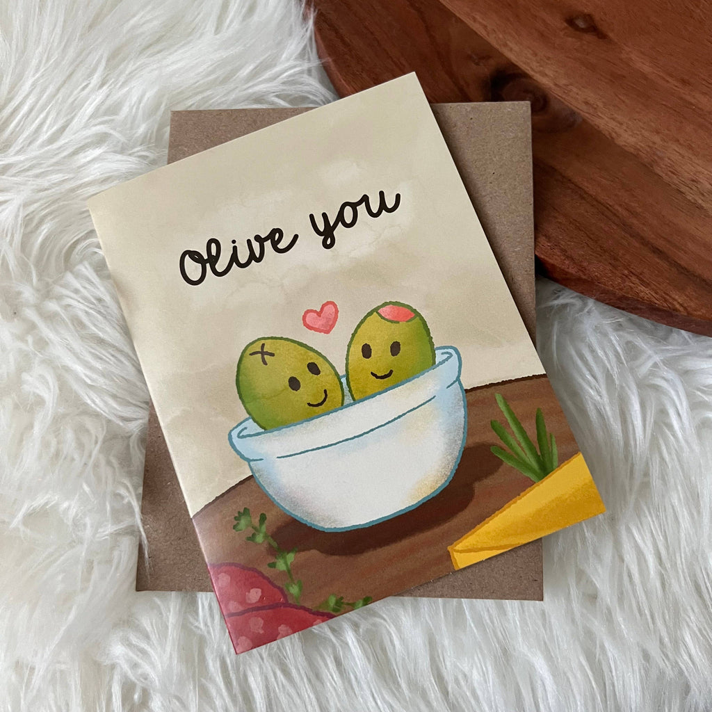 Collectique Big Moods "Olive You" Valentine's Day Card Big Moods Default Title Collectique Default Title Big Moods Big Moods "Olive You" Valentine's Day Card