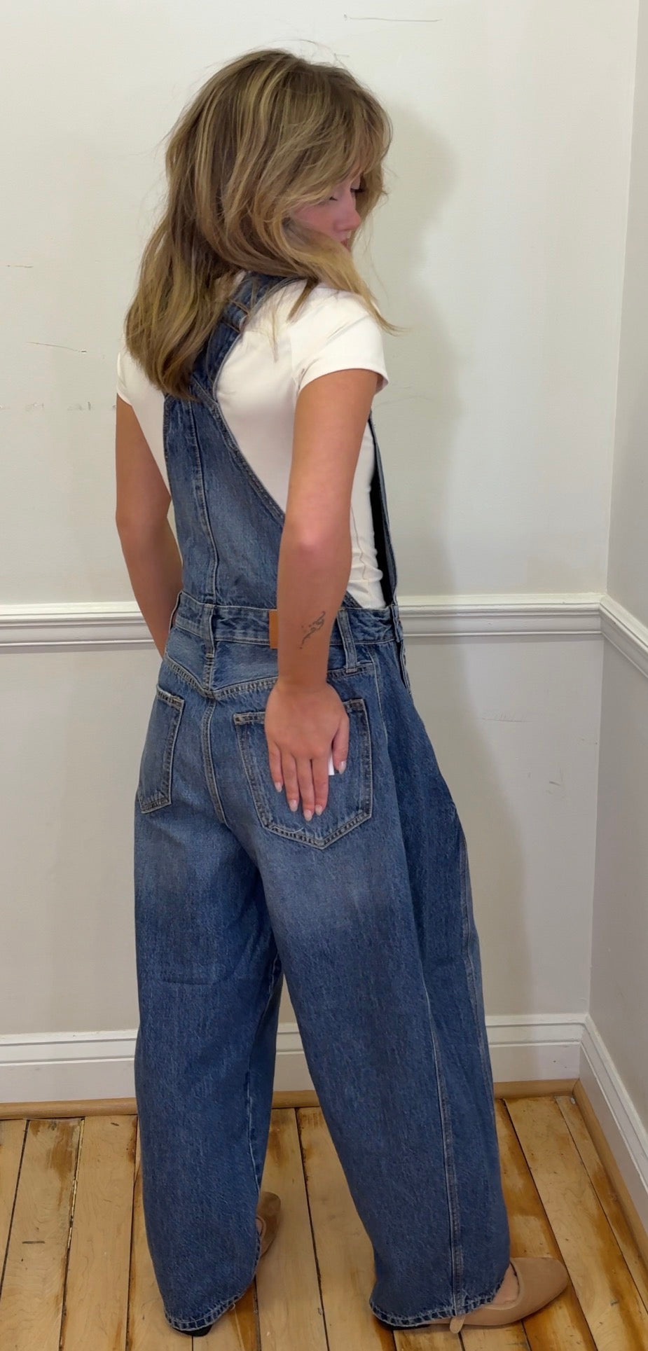 Mid-Waisted Barrel Overall