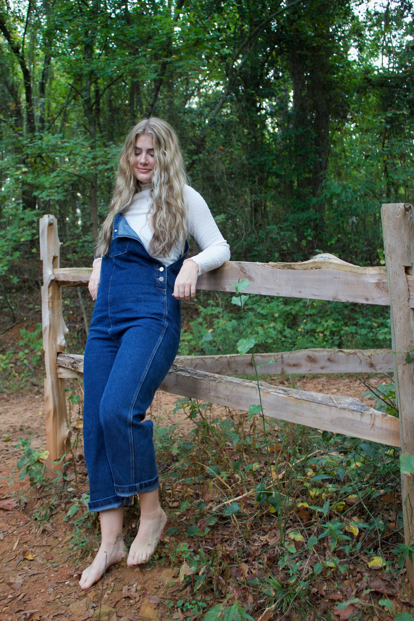 Denim Wash Overalls