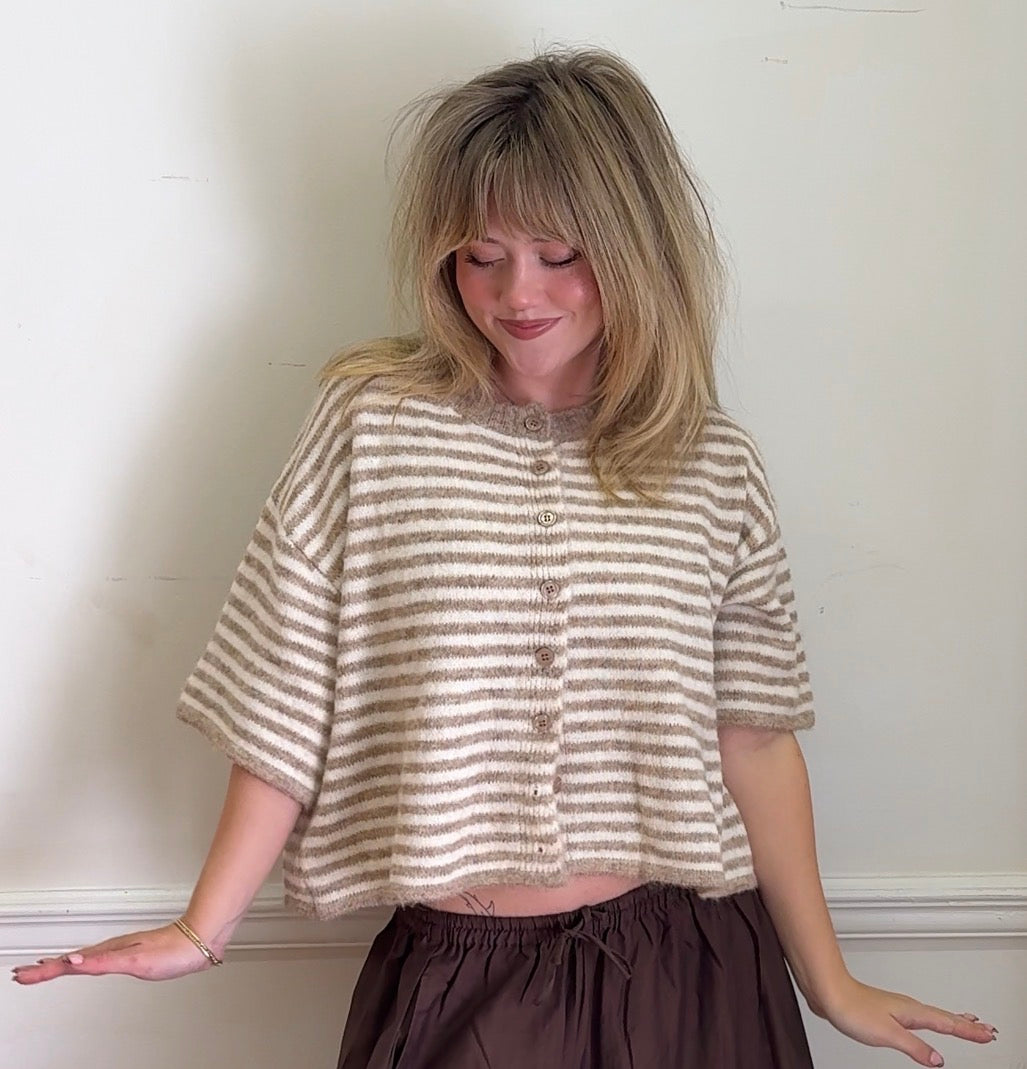 Cozi Striped Cardigan