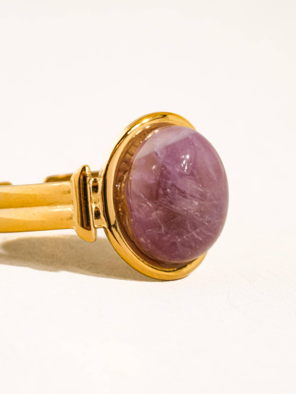 Jett 18K Gold Non-Tarnish Pink Stone Adjustable Ring