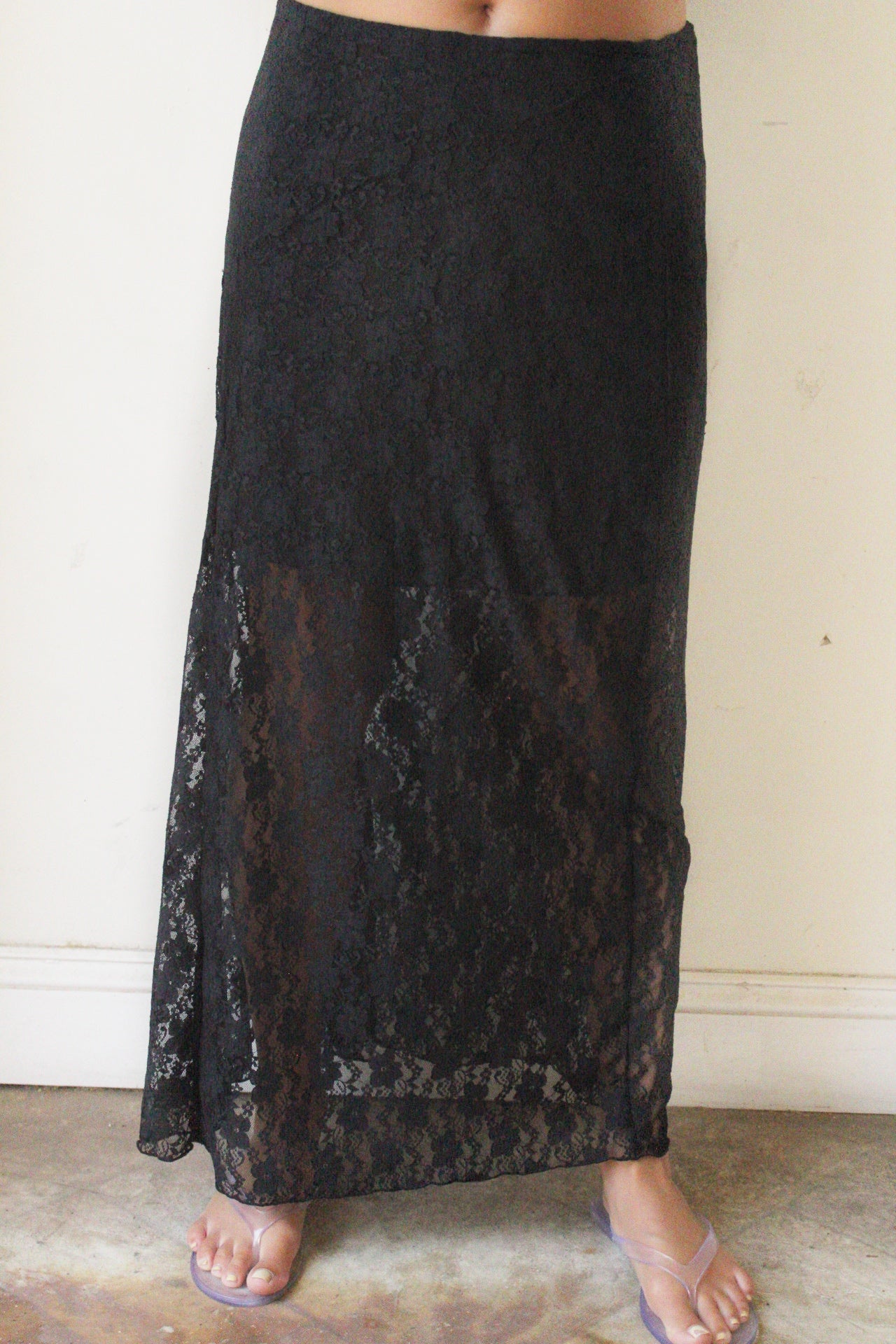Collectique Lace Maxi skirt SKIRTS Collectique Small / Black