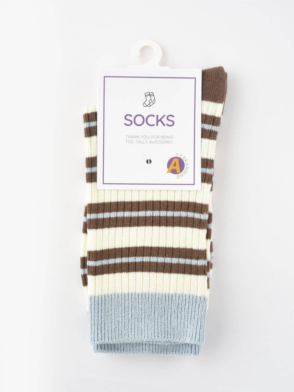 Rufia - Striped Women's Socks for Fall & Winter