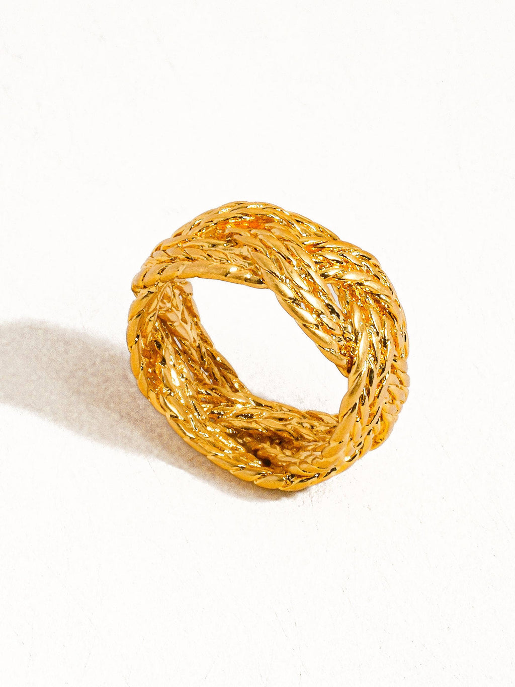 Collectique Celeste 18K Gold Vintage Twisted Bold Ring Flânerie by MAIQ Yellow Gold Collectique Yellow Gold Flânerie by MAIQ Celeste 18K Gold Vintage Twisted Bold Ring