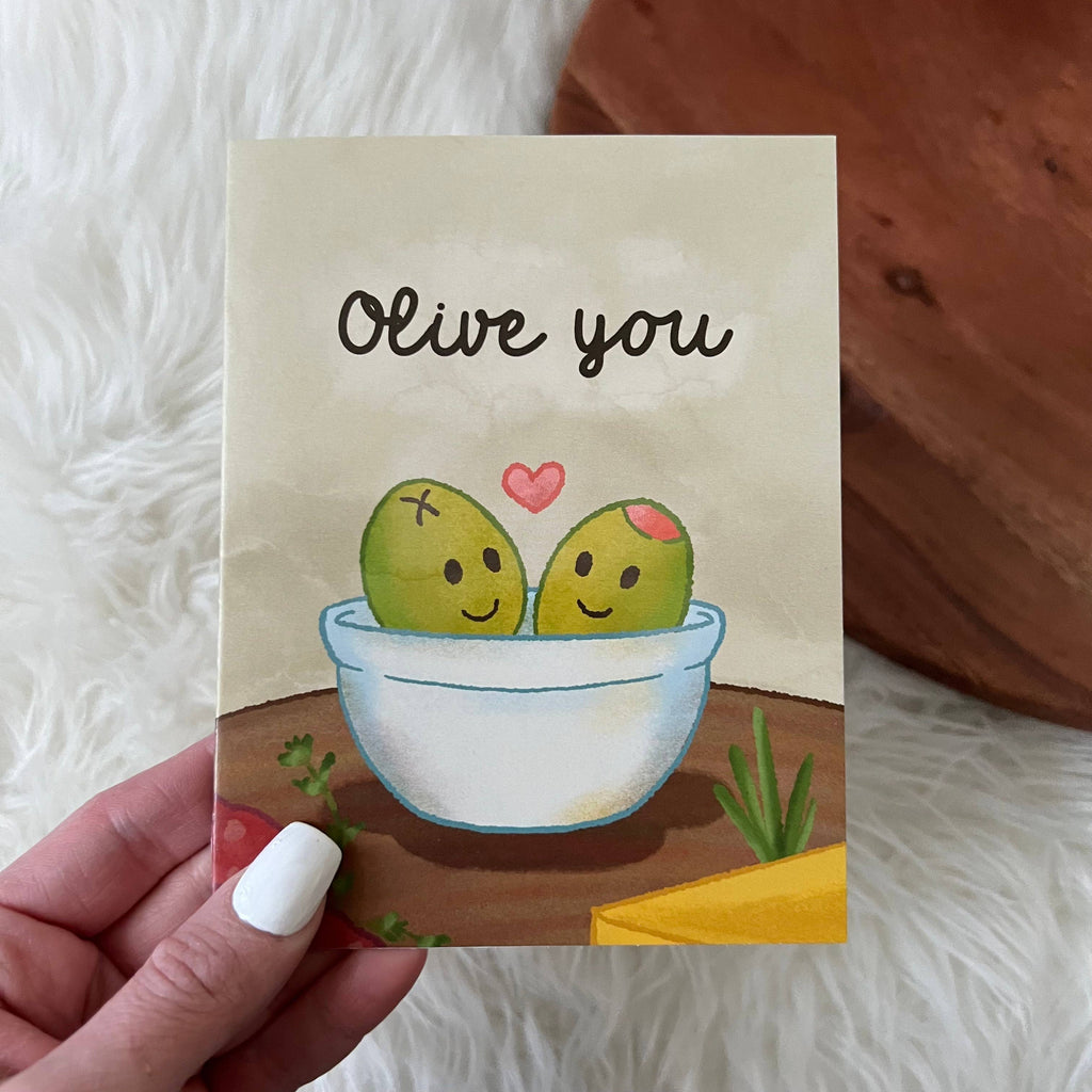Collectique Big Moods "Olive You" Valentine's Day Card Big Moods Default Title Collectique Default Title Big Moods Big Moods "Olive You" Valentine's Day Card