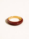 Lottie 18K Gold Vintage Enamel Band Ring