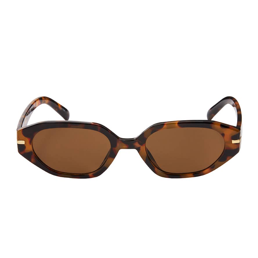 1151 - NEW - Rose Rectangle Vintage Sunglasses