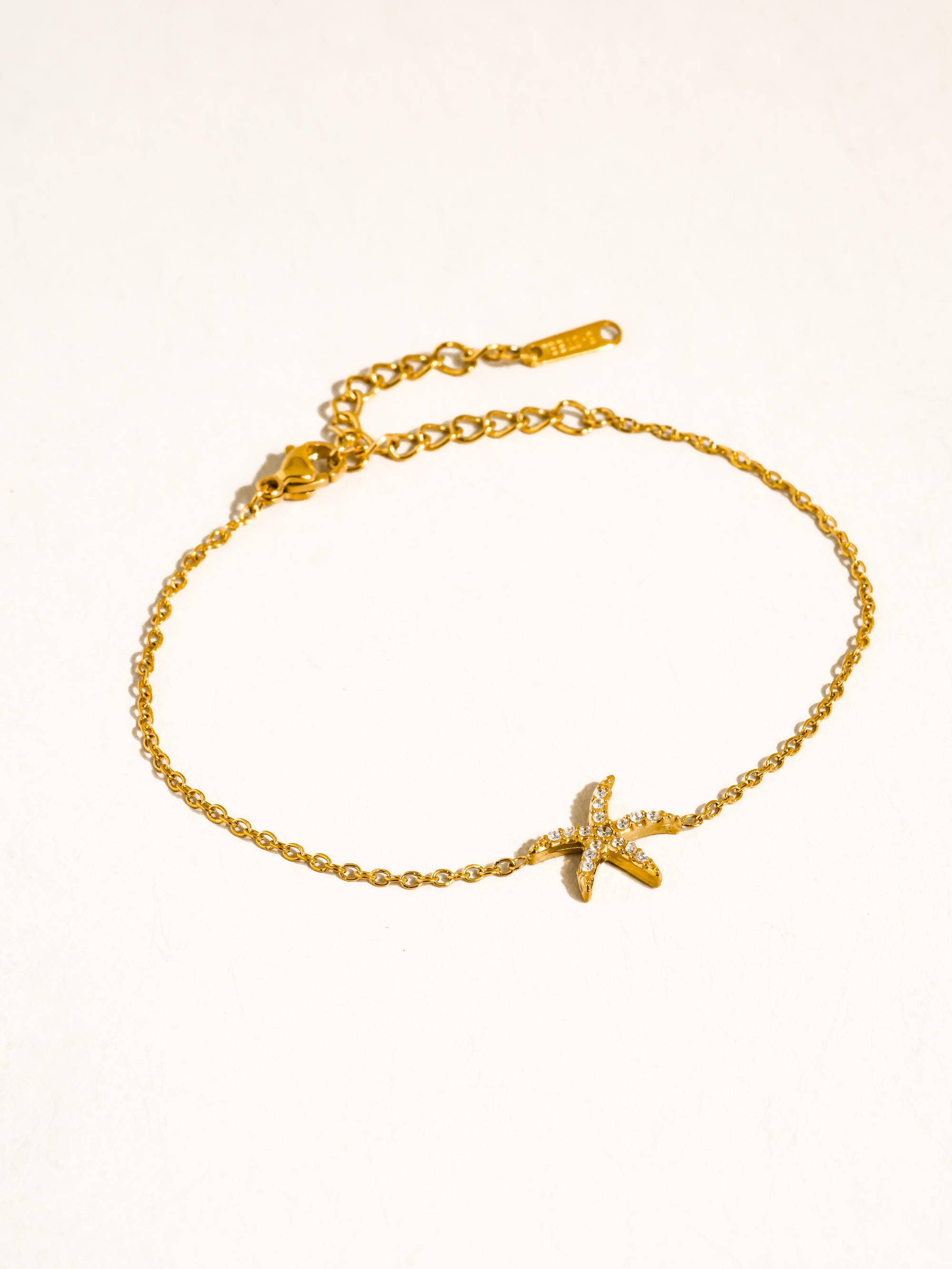 Quincee 18K Gold Non-Tarnish Summer Ocean CZ Bracelet