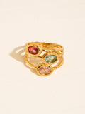Beaufay 18K Gold Non-Tarnish Vintage Gemstone Ring