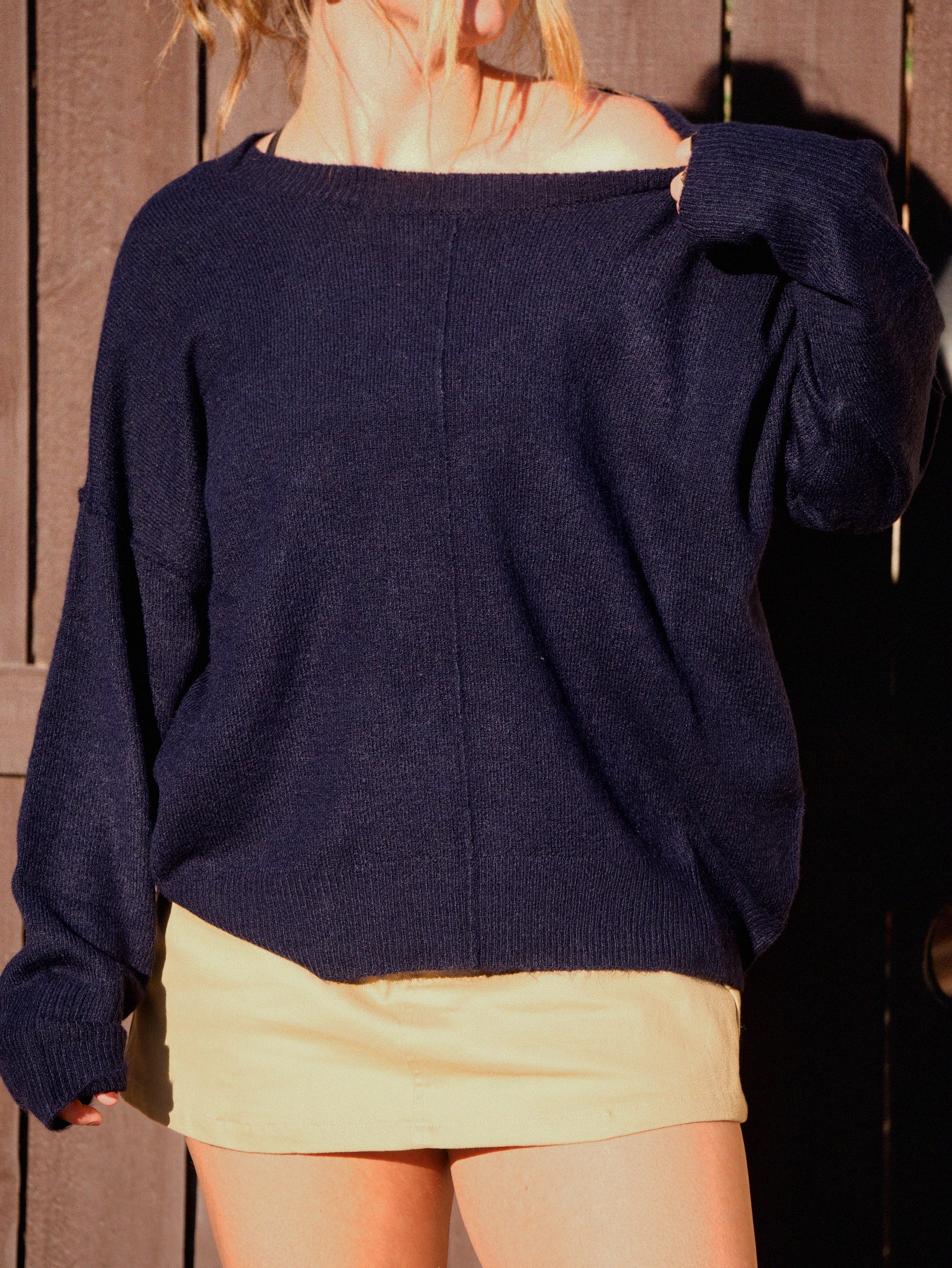 Navy Soft Sweater