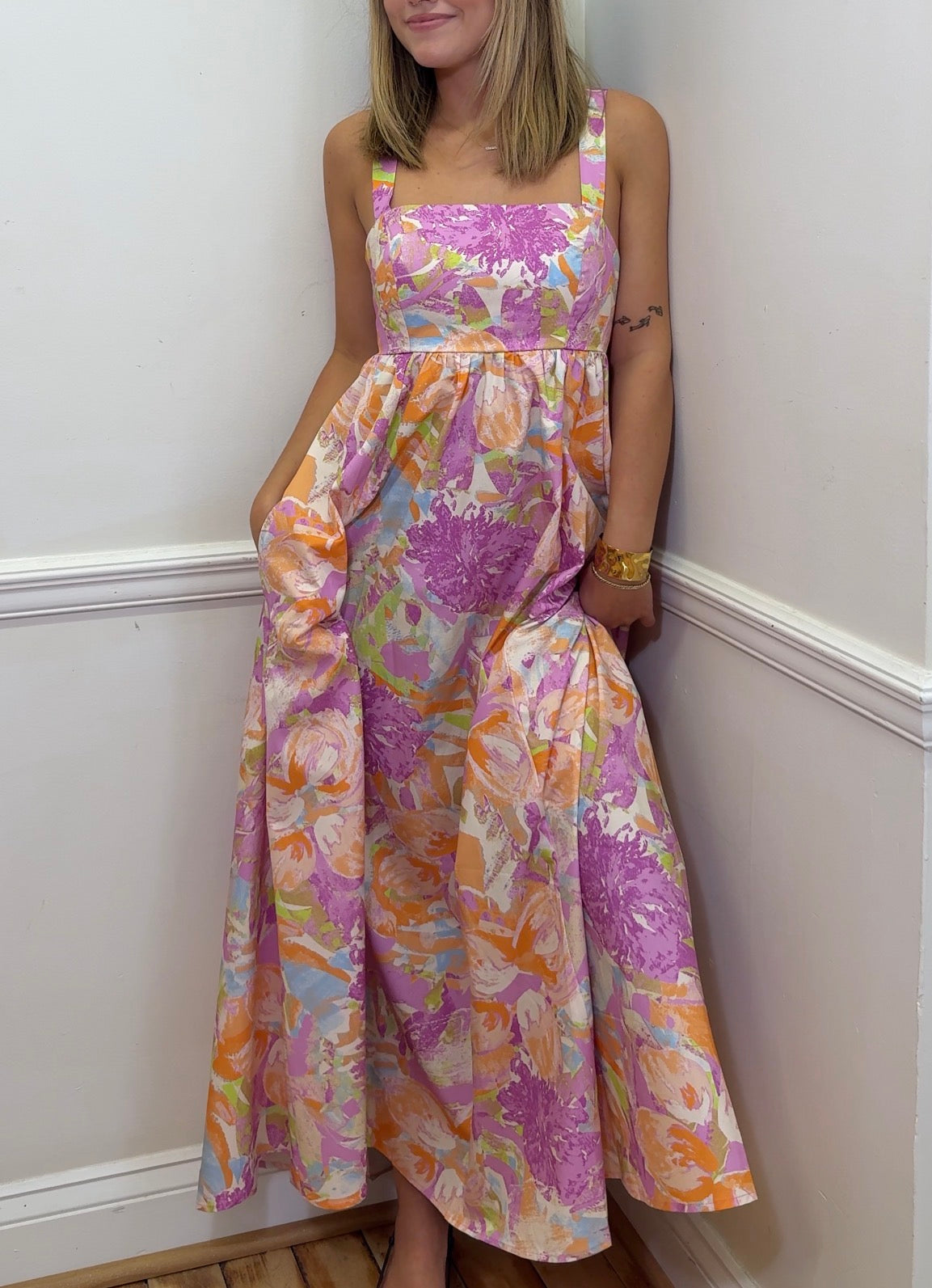 Watercolor Maxi Dress