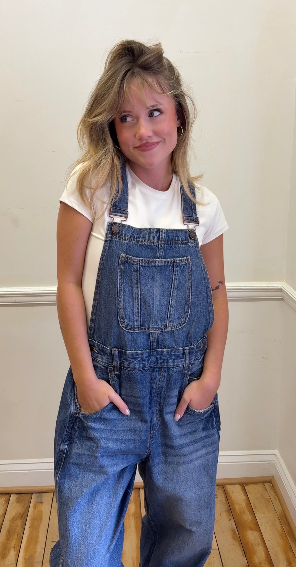 Mid-Waisted Barrel Overall