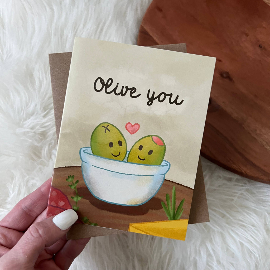 Collectique Big Moods "Olive You" Valentine's Day Card Big Moods Default Title Collectique Default Title Big Moods Big Moods "Olive You" Valentine's Day Card