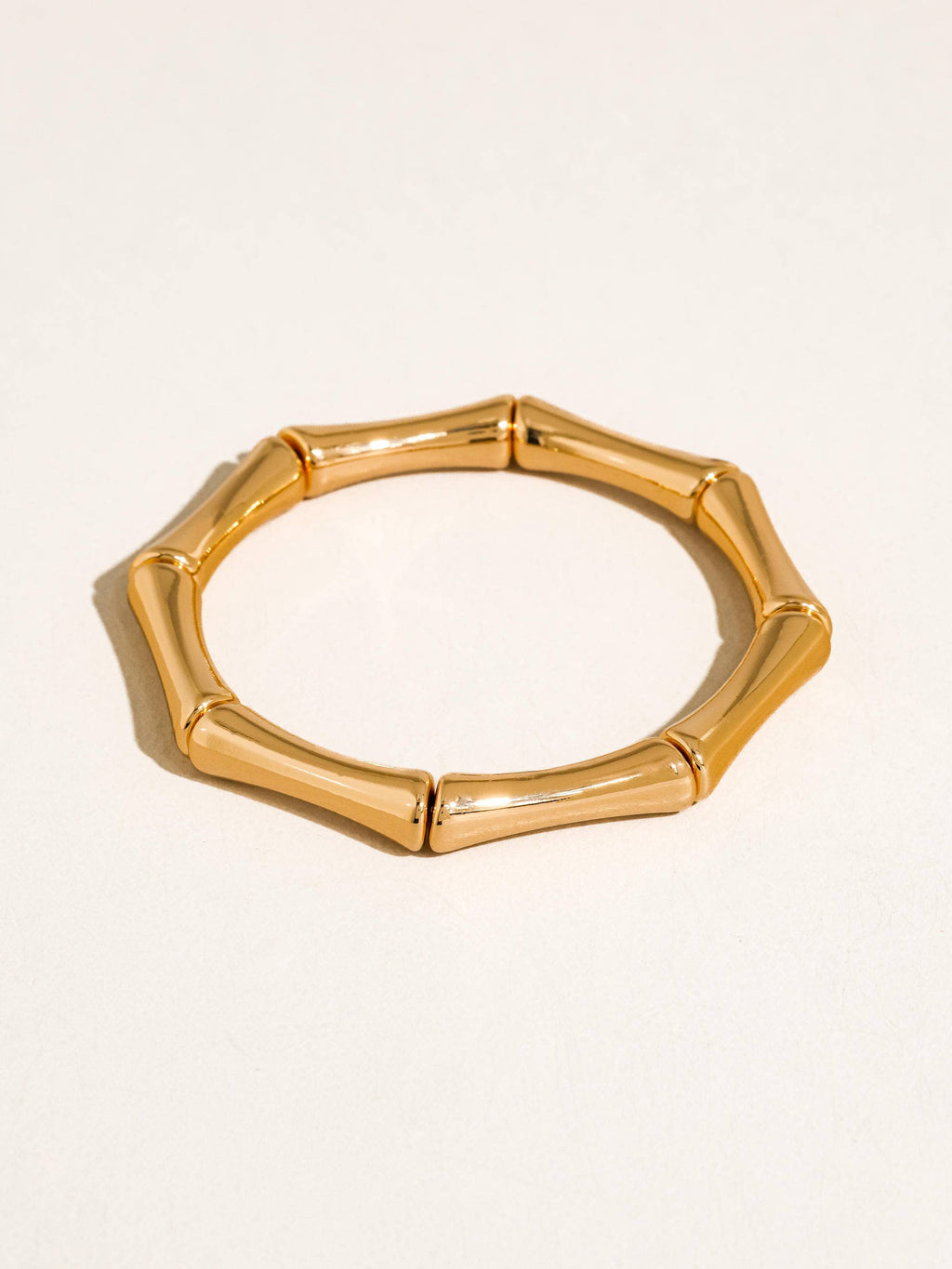 Alun 18K Gold Non-Tarnish Bamboo Resin Bangle Set