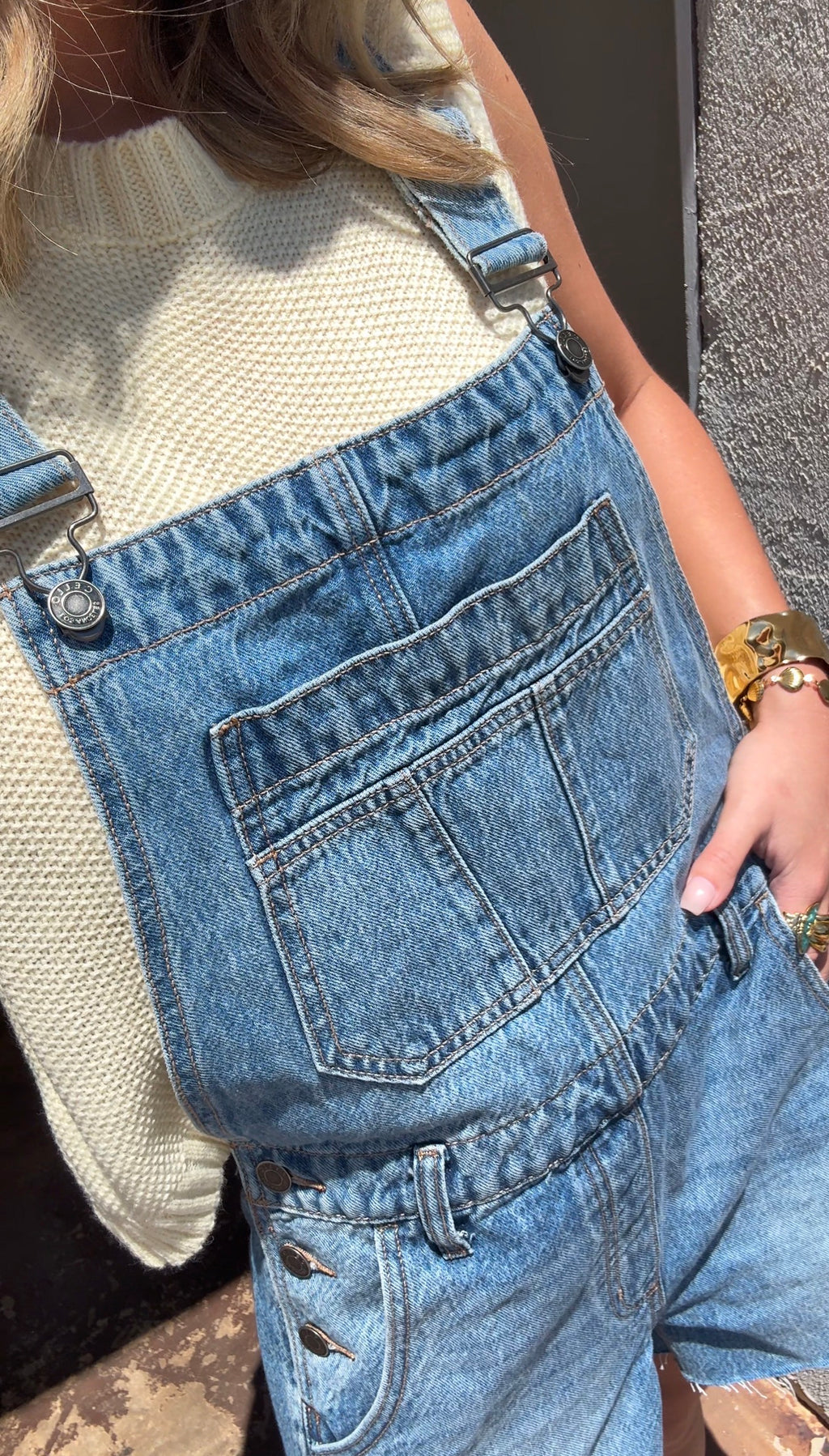 Denim Shortalls
