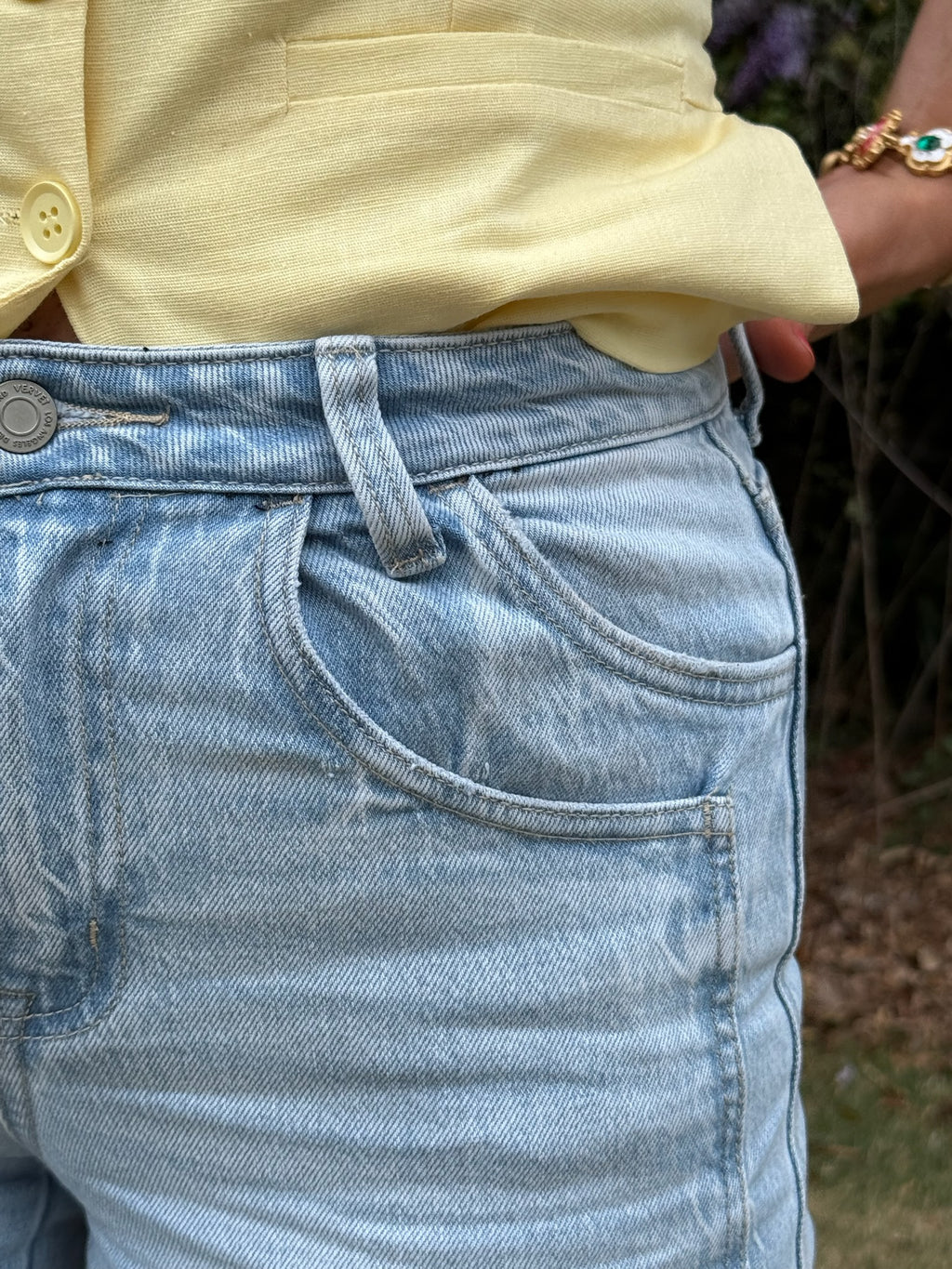 Collectique Cuffed Light Wash Denim Pants Collectique 30