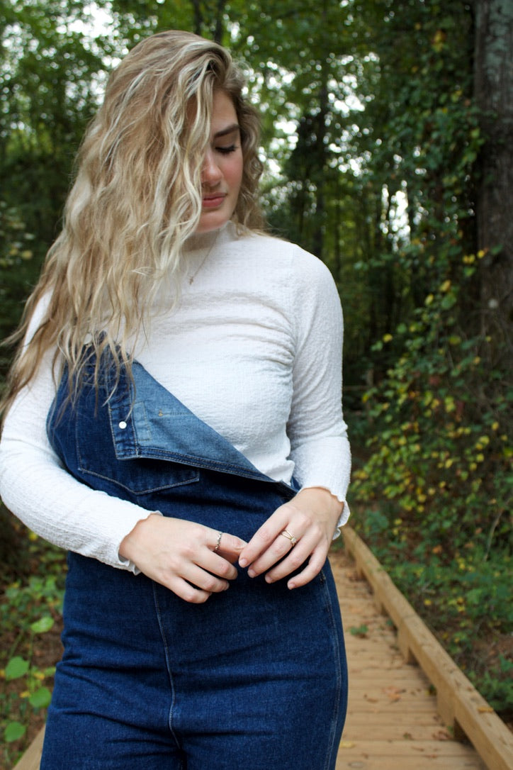 Ivory Textured Long Sleeve