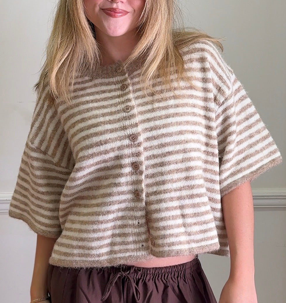 Cozi Striped Cardigan