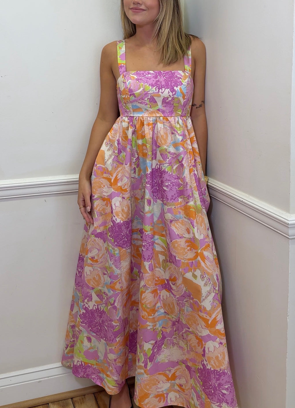 Watercolor Maxi Dress