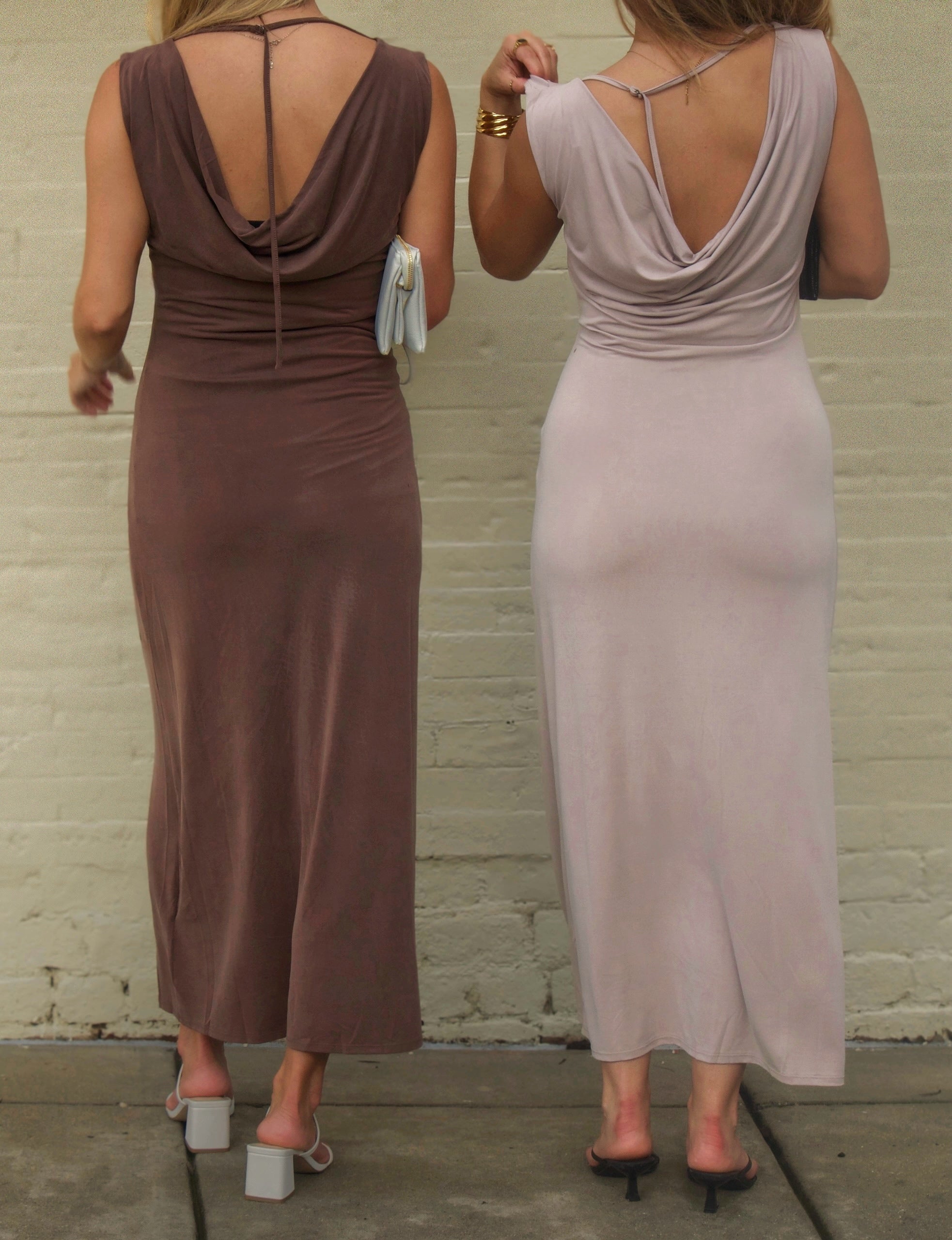 Collectique SERENE MIDI DRESS dresses Collectique Small / Brown