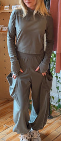COTTON LYCRA EASY HAREM SET
