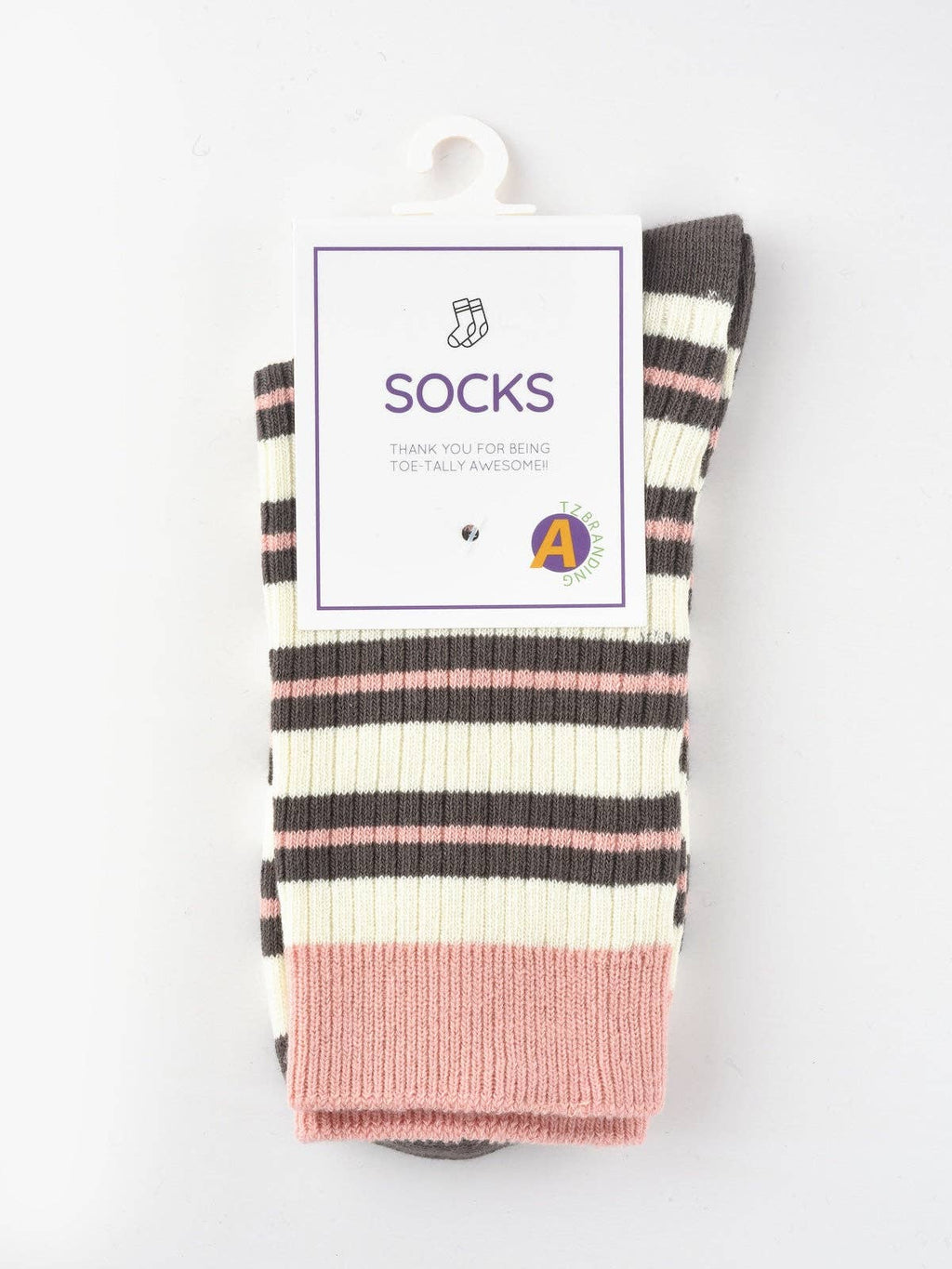 Rufia - Striped Women's Socks for Fall & Winter