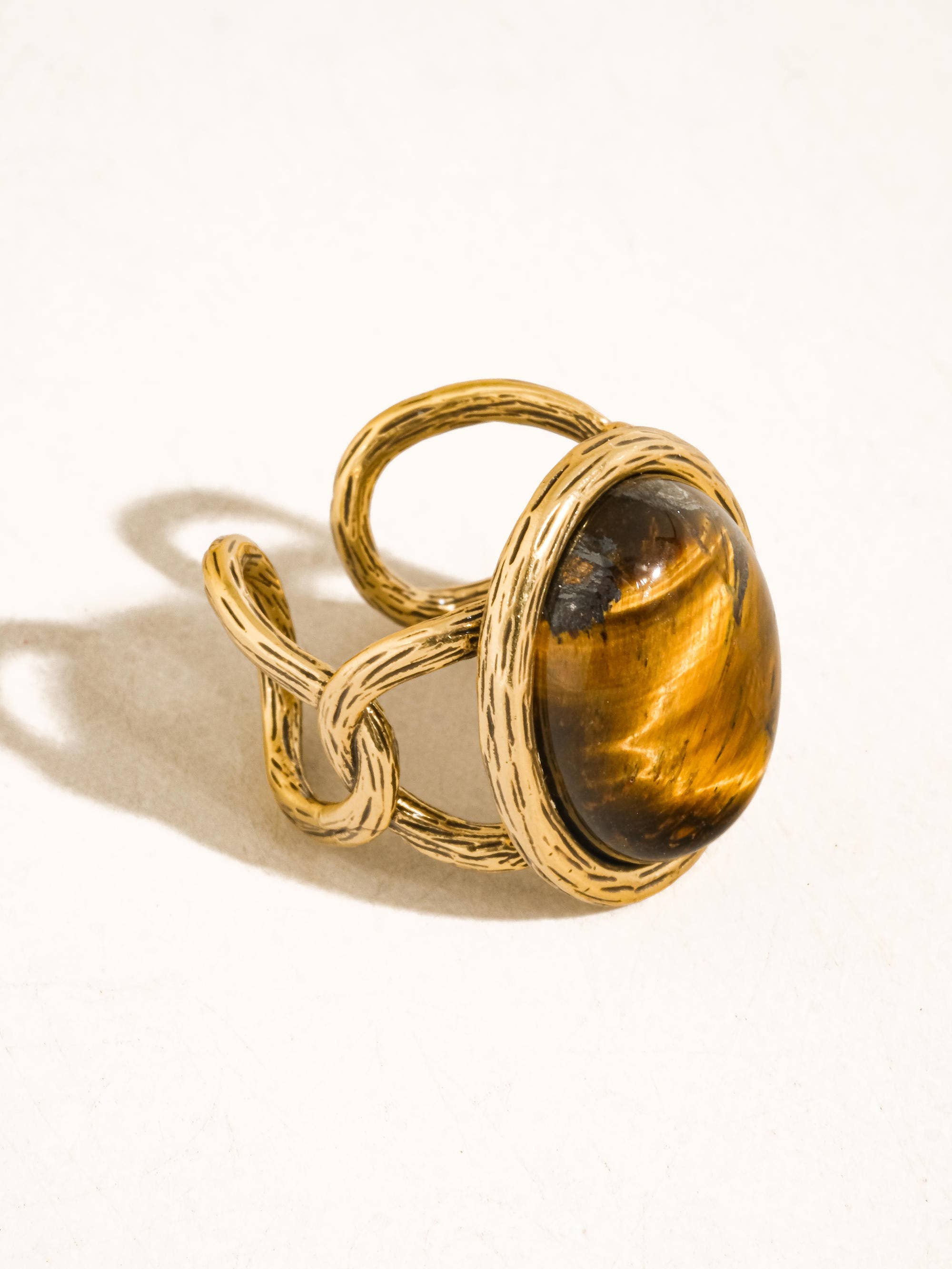 Saison 18K Gold Vintage Multicolor Stone Statement Ring