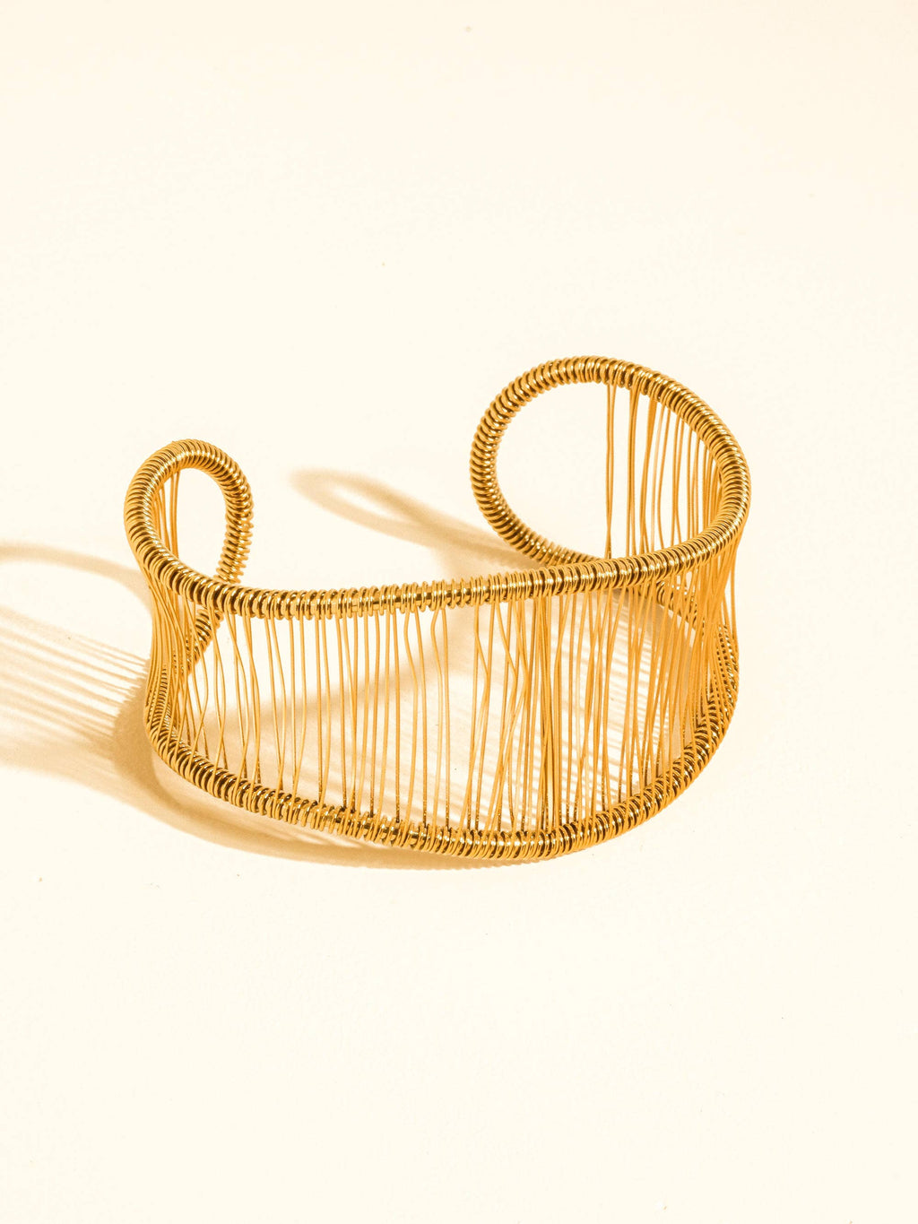 Chantôme 18K Gold Non-Tarnish Woven Cuff Bracelet